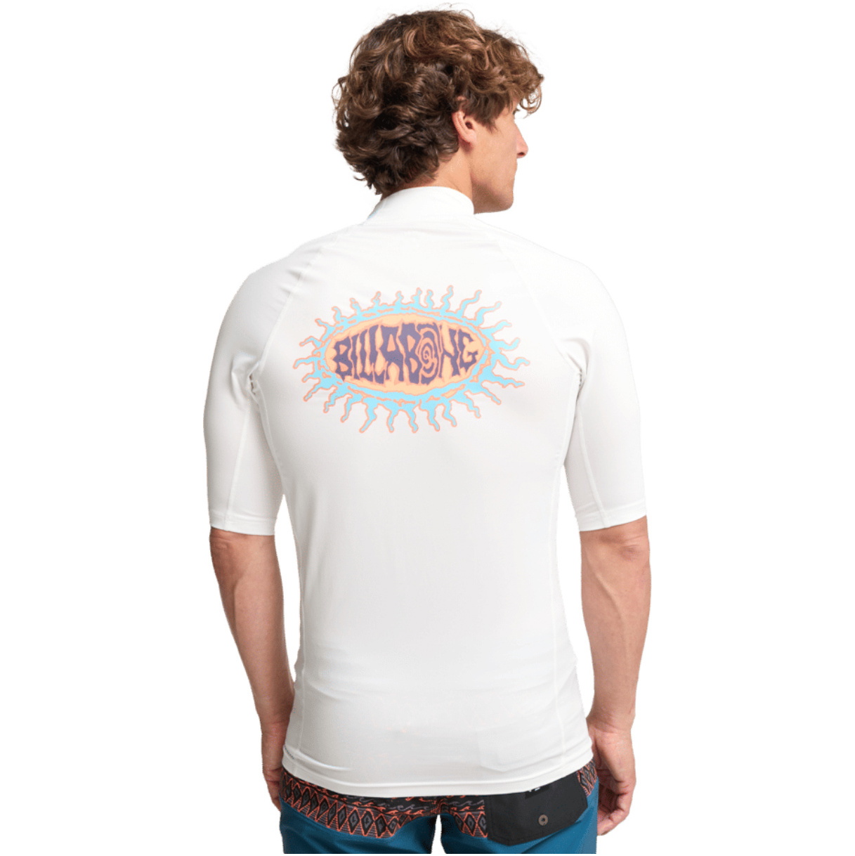 2026 Billabong Mens Re Issue Short Sleeve Rash Vest EBYWR03027 - White